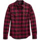 Harley-Davidson Women'S Retro Buffalo Plaid Shirt, Yarn Dyed Plaid-Tibetan Red | 96279-23VW