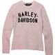 Harley-Davidson Midwest Intarsia Sweater For Women, Light Gray Heather | 96422-23VW