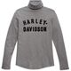 Harley-Davidson Turtleneck-Knit, Medium Grey Heather | 96469-23VW