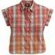 Harley-Davidson Circle Graphic Plaid Cap Sleeve Shirt For Women, Plaid | 96481-21VW