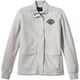 Harley-Davidson Women'S Hill Climber Crew Zip Front Fleece Jacket, Light Grey Heather | 96671-23VW