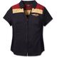 Harley-Davidson Women'S 120Th Anniversary Elemental Zip Front Shirt, Colorblock-Design-Black Beauty | 96749-23VW