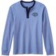 Harley-Davidson Henley-Knit, Colonial Blue | 96845-23VM