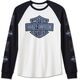 Harley-Davidson Tee-Knit, Colorblock-Design-Cloud Dancer | 96846-23VM