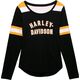 Harley-Davidson Tee-Knit, Colorblock-Design | 96608-22VW