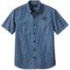 Harley-Davidson Shirt-Woven, Denim Dark Blue | 96614-23VM