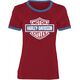 Harley-Davidson Women'S Essential Bar & Shield Ringer Tee, Chili Pepper | 96619-22VW