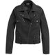 Harley-Davidson Women'S Asymetrical Zip Biker Jacket, Black Beauty | 97451-21VW