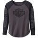 Harley-Davidson Top-Knit, Colorblock-Design-Blackened Pearl | 97454-23VW