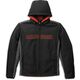 Harley-Davidson Men'S Bar & Shield Hooded Softshell Jacket, Black Beauty 2 | 98403-22VM