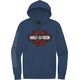 Harley-Davidson Men'S Hallmark B&S Hoodie, Ensign Blue | 99040-22VM