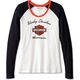 Harley-Davidson Tee-Knit, Colorblock-Design-Cloud Dancer | 99018-23VW