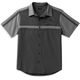 Harley-Davidson Shirt-Woven, Colorblock-Design-Blackened Pearl | 99088-22VM