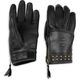 Harley-Davidson Electra Full Finger Studded Leather Glove For Women, Black | 97116-22VW