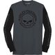Harley-Davidson Men'S Willie G " Colorblock Longsleeve, Blackened Pearl | 99066-22VM