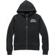 Harley-Davidson Women'S Special Bar & Shield Zip Front Hoodie, Black Beauty 2 | 99098-22VW