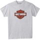 Harley-Davidson Bar & Shield Tee, Medium Heather Grey | 99142-22VM