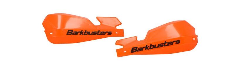 SW Motech VPS plastic guards. Orange. With variable black wind deflector. | VPS-003-01-OR
