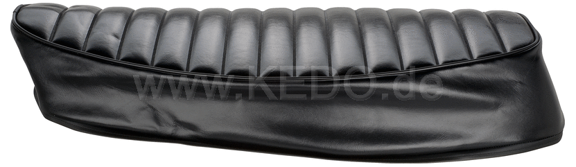 Kedo Seat Cover, Ribbed, Black (OEM Replica), without lettering (OEM Reference # 48U-24731-00) | 30104