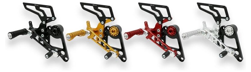 CNC Racing / シーエヌシーレーシング Adjustable rear sets Ducati Monster 696 796 1100 | PE100