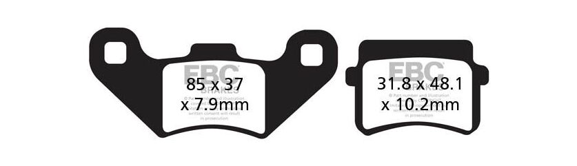EBCブレーキ R シリーズ Heavy Duty シンタリング ブレーキパッド フロント左側用 | FA416R