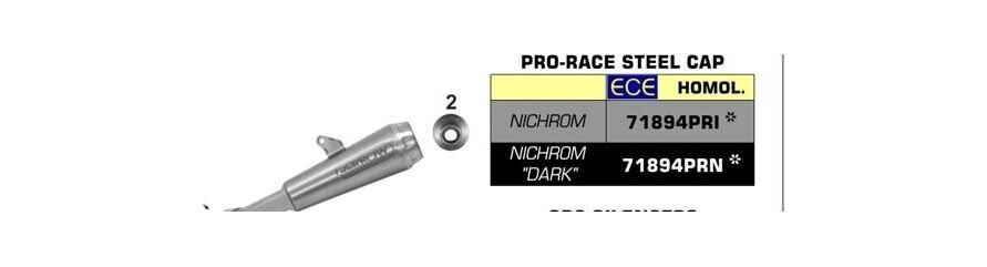 ARROW / アロー YAMAHA YZF-R3 2019 eマーク認証 PRO-RACE ニクロム DARK サイレンサー ウェルデッドリンクパイプ付 オリジナル / Arrowコレクター用 | 71894PRN