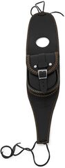 Ends Cuoio / エンズクオイオ バッグ Sportster（スポーツスター） タンクバッグ - ブラックレザー - オークル（黄土色）ステッチ | SERBSP.N.CTOC
