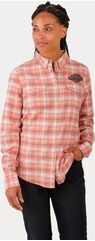 Harley-Davidson Shirt-Woven, Yarn Dyed Plaid-Light Mahogany | 96748-23VW