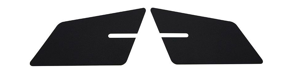 LighTech / ライテック Side Tank Protection Sticker Stickers Kit - Black Matt 210x114 Mm | STK114