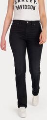 Harley-Davidson Jeans-Straight Leg,Denim, Black Denim | 99046-23VW